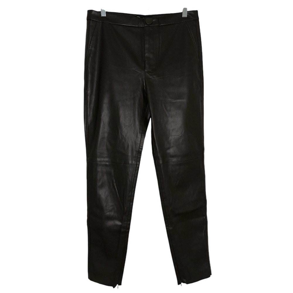 Zara Olive Green Pleather Pants